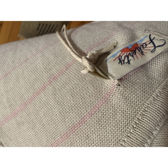 Faherty Size S Whisper Organic Cotton Blend Tank Beige Pink Stripe NWT - Picture 4 of 8